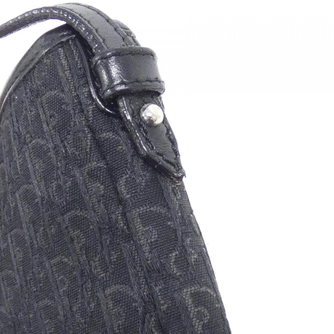 DIOR Shoulder Bag Canvas 黑色 帆布 中古品B - 縮圖 5