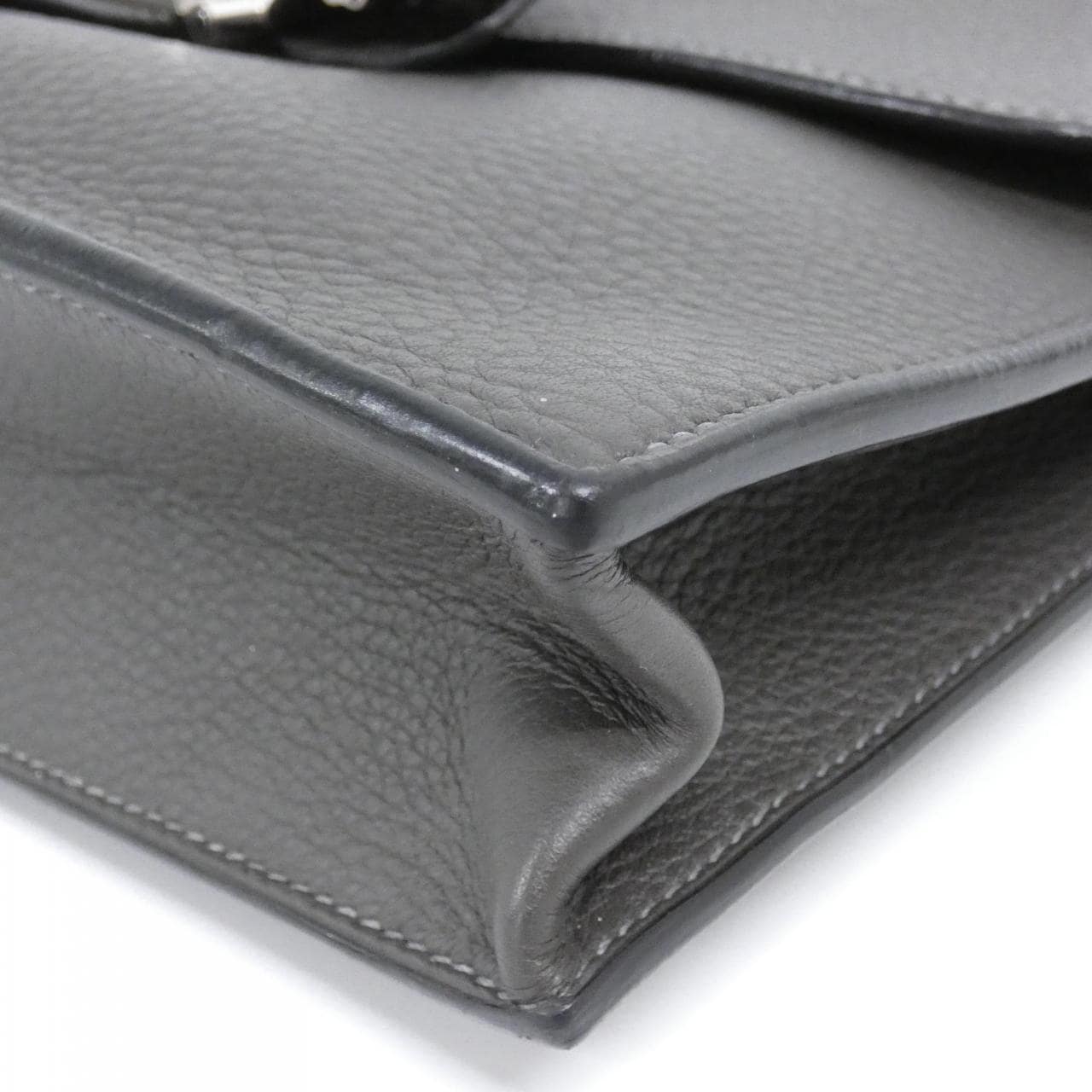 HERMES HERMÈS 043856CK Bag Clemence 黑色 Clemence 皮 中古品A - 縮圖 3