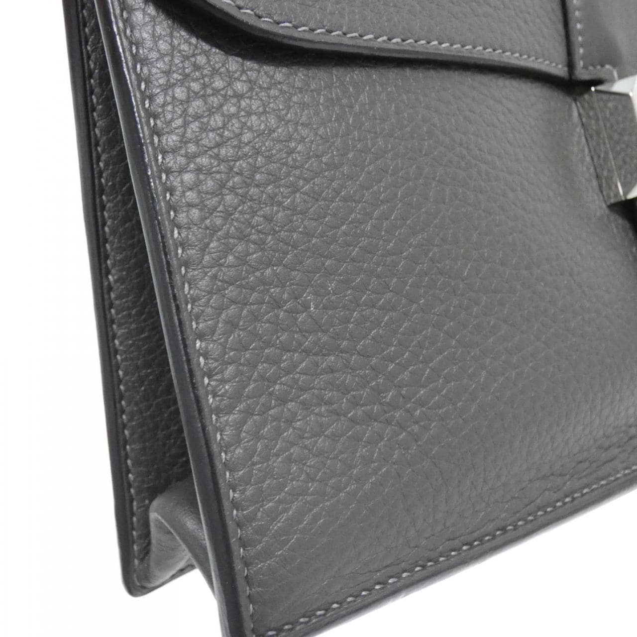 HERMES HERMÈS 043856CK Bag Clemence 黑色 Clemence 皮 中古品A - 縮圖 4