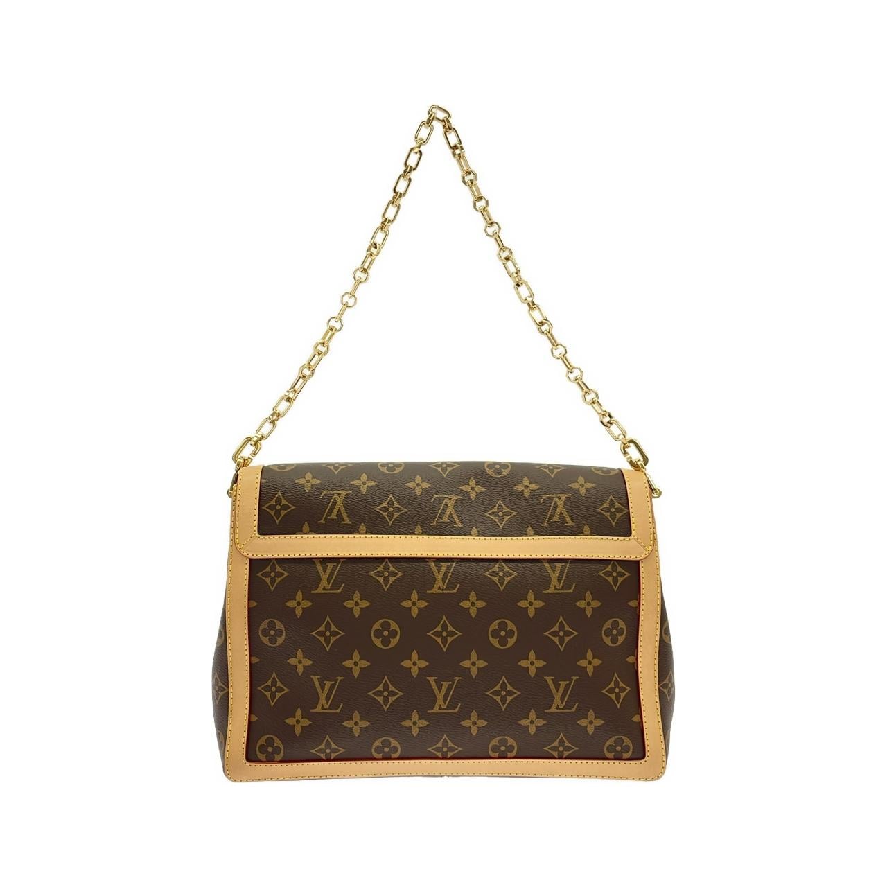 LOUIS VUITTON Dauphine M47149 Shoulder Bag Monogram Black Monogram Rank A - Thumbnail 2