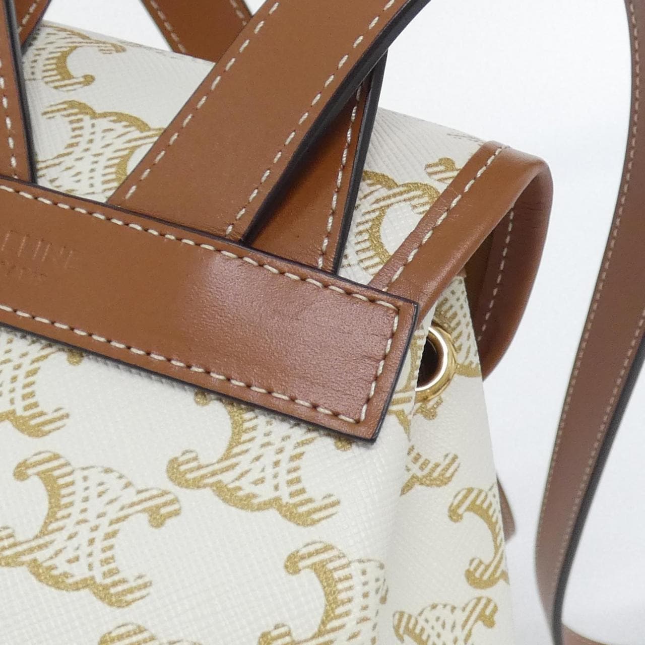 CELINE 197662CAS Backpack Canvas Black Canvas - Thumbnail 5