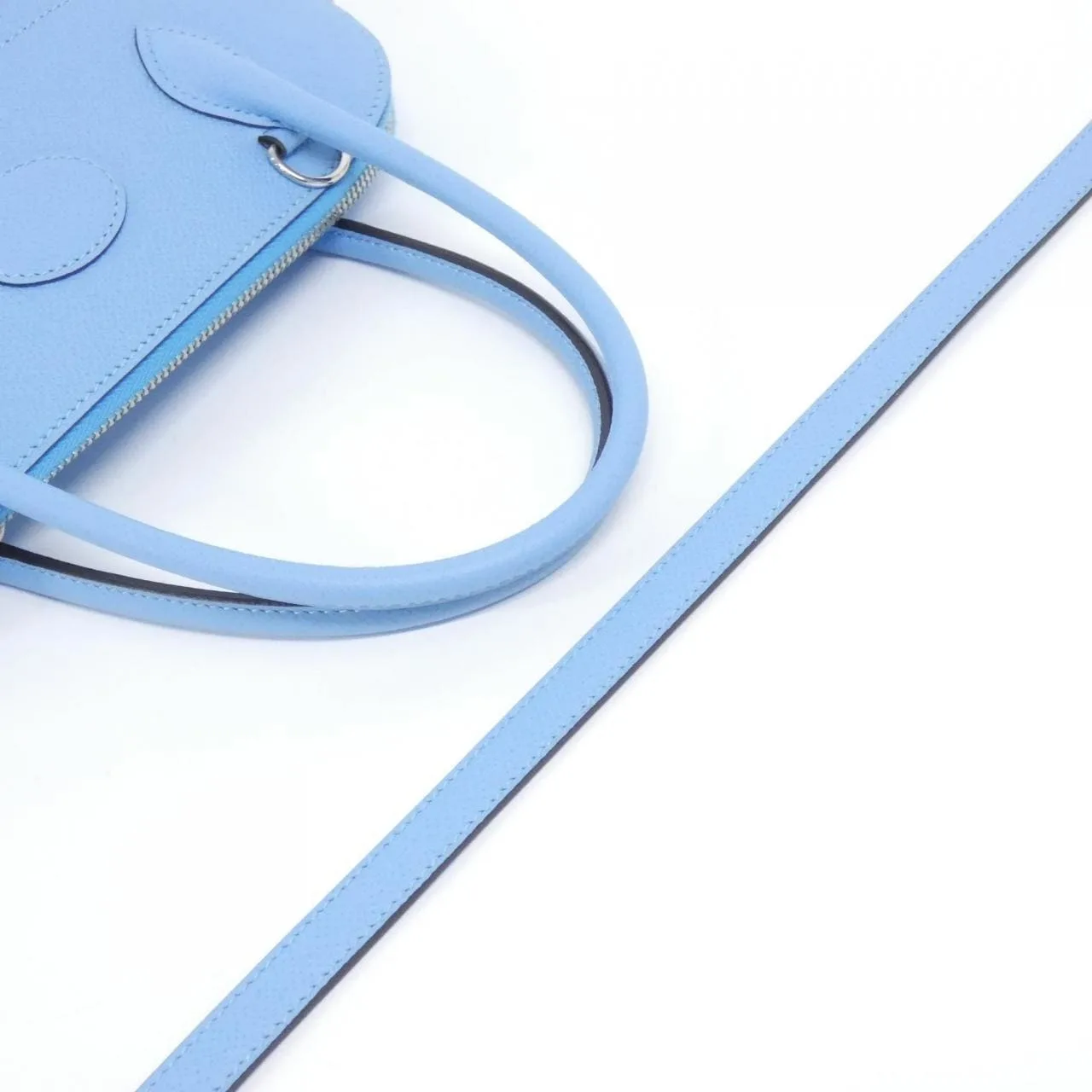 HERMES Bolide 041693CK Handbag Epsom 黑色 Epsom 皮 中古品A - 縮圖 8