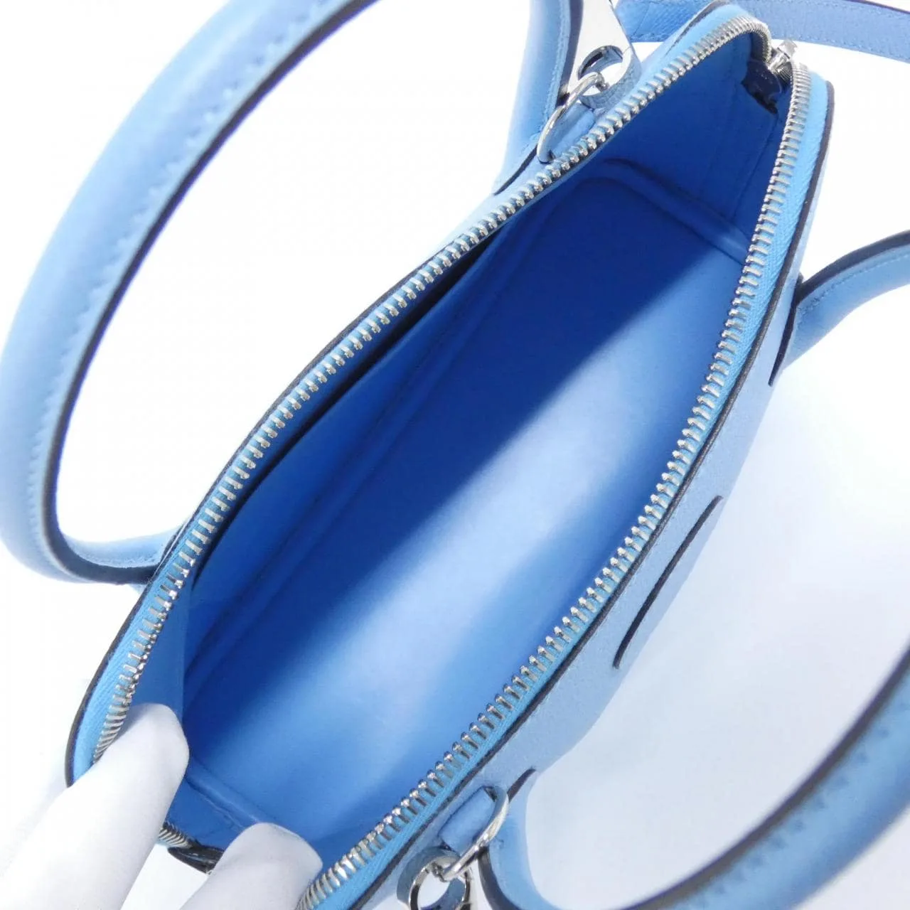 HERMES Bolide 041693CK Handbag Epsom 黑色 Epsom 皮 中古品A - 縮圖 9