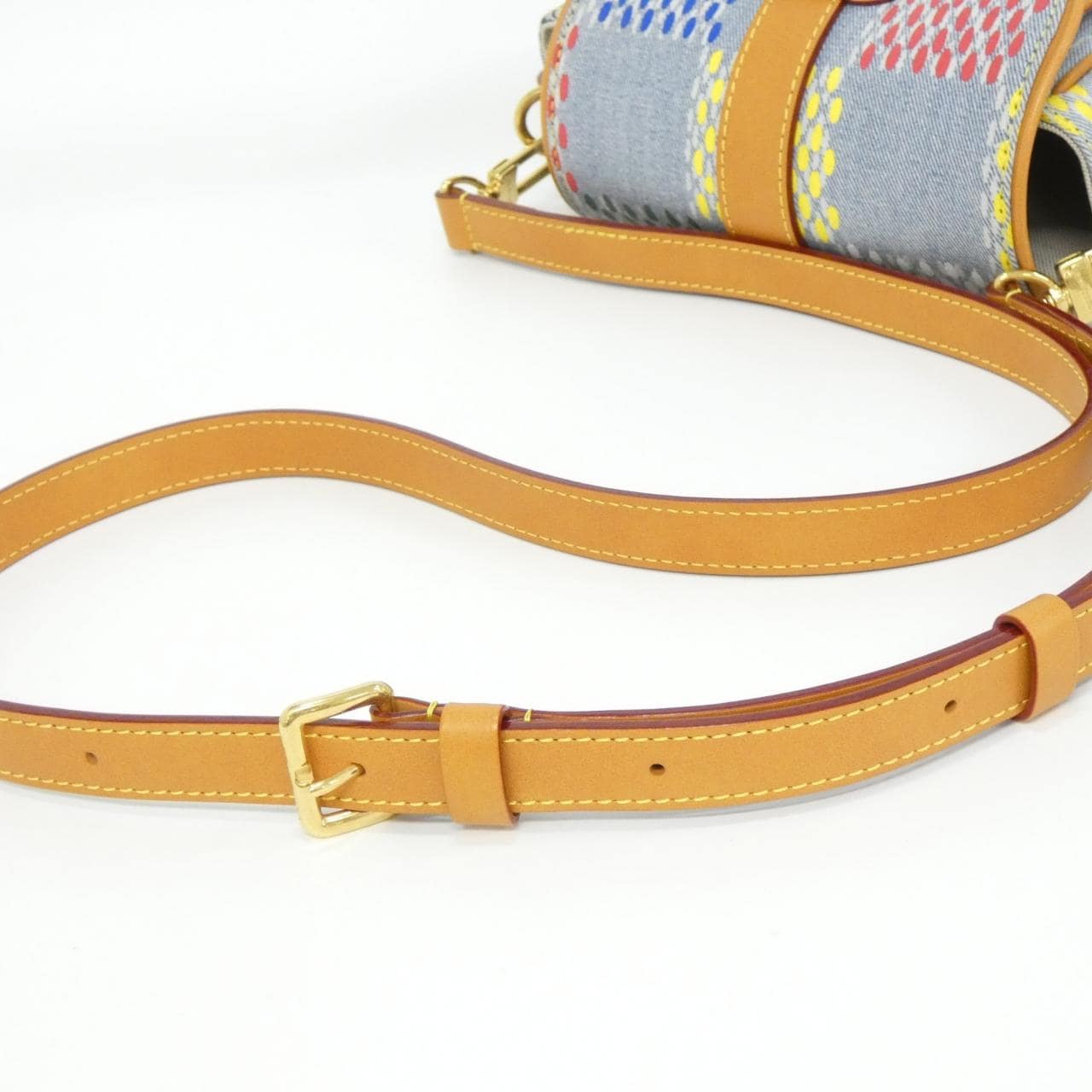 LOUIS VUITTON N00134 Shoulder Bag Denim Multicolor 牛仔布 中古品A - 縮圖 9