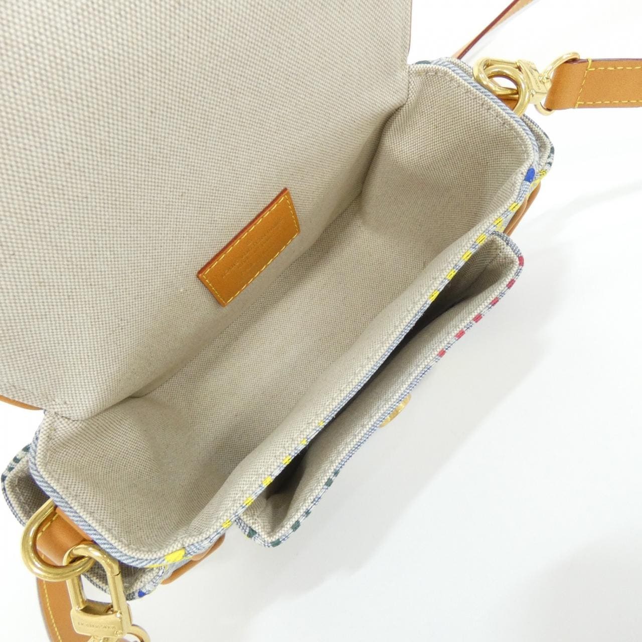 LOUIS VUITTON N00134 Shoulder Bag Denim Multicolor 牛仔布 中古品A - 縮圖 10