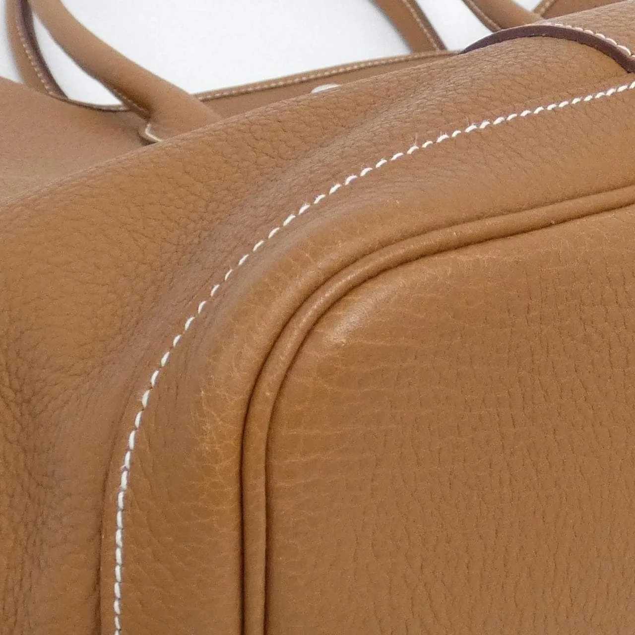 HERMES Garden Party 051559CK Tote 金色 中古品A - 縮圖 3