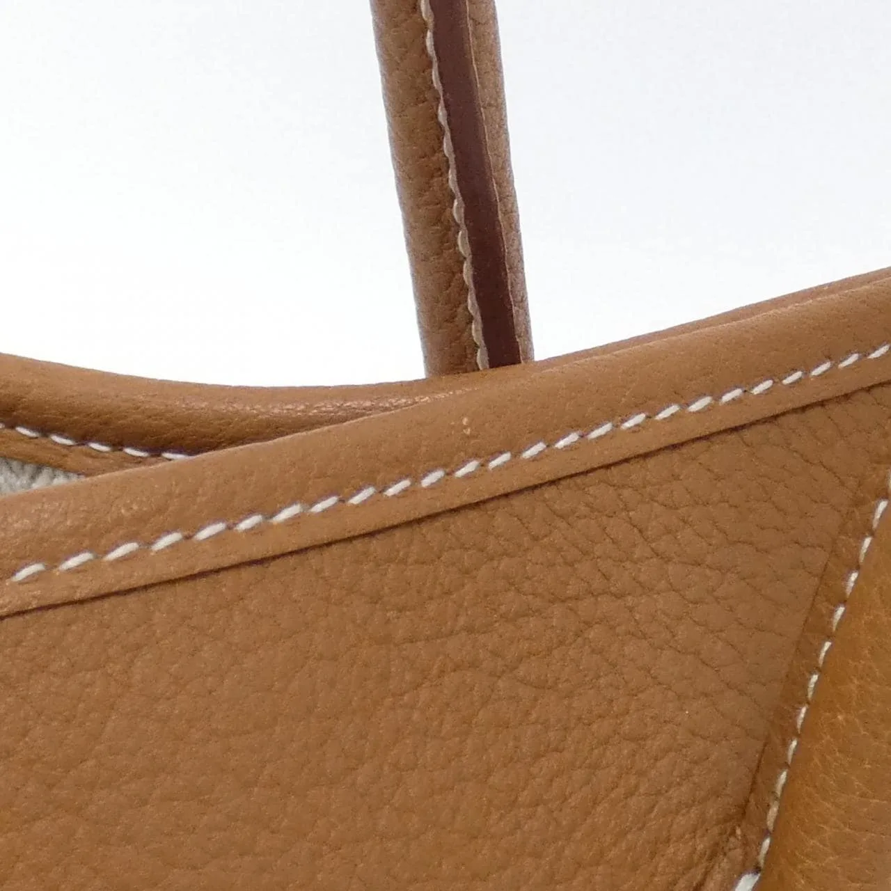 HERMES Garden Party 051559CK Tote 金色 中古品A - 縮圖 6