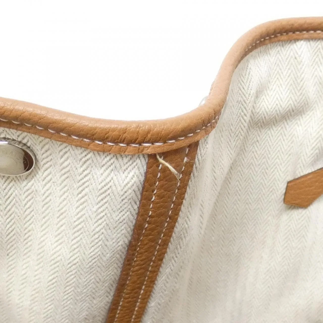 HERMES Garden Party 051559CK Tote 金色 中古品A - 縮圖 9