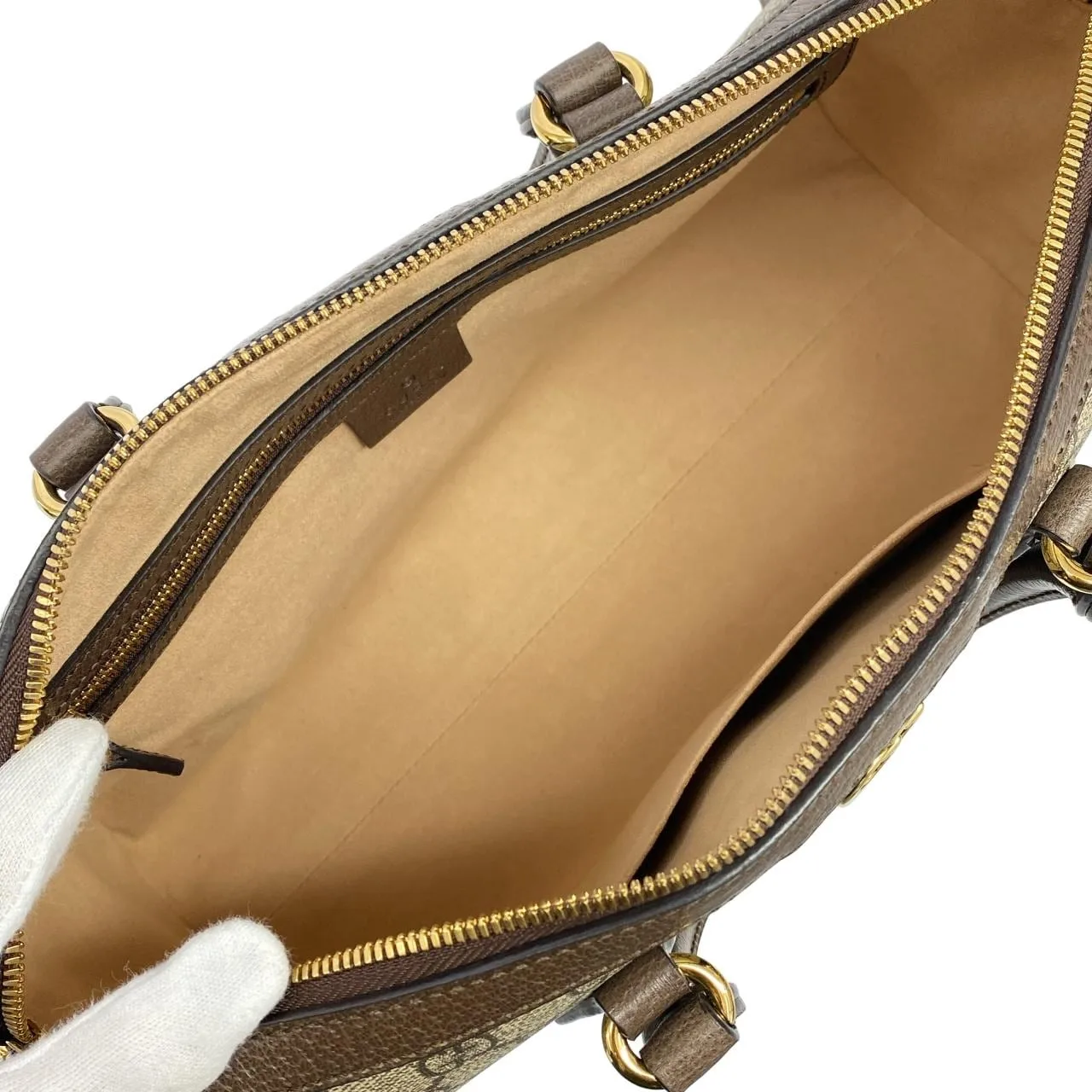 GUCCI 524532 K05NB Boston Canvas 黑色 帆布 中古品A - 縮圖 9