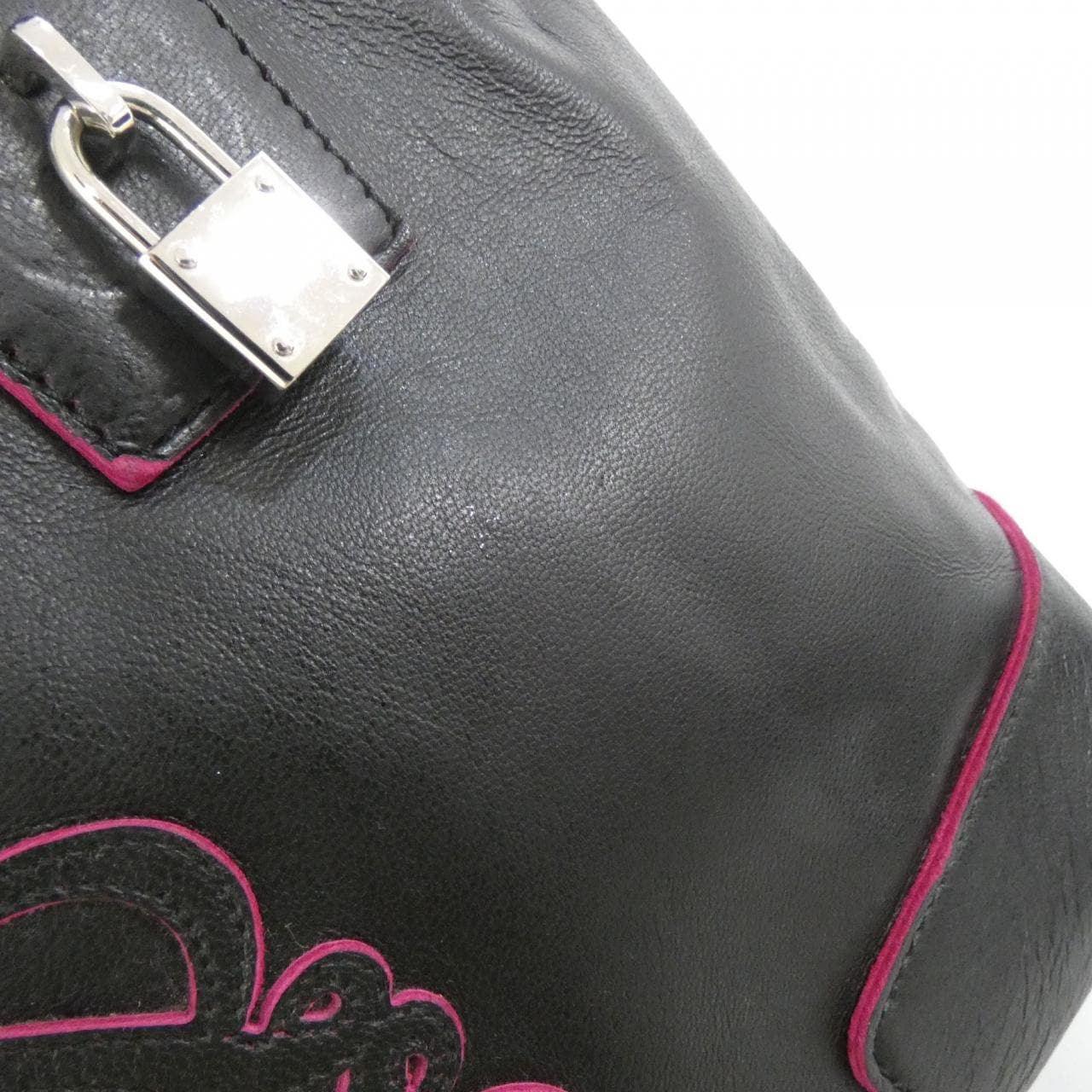 LOEWE Amazona Bag Leather Black Leather Rank A - Thumbnail 5