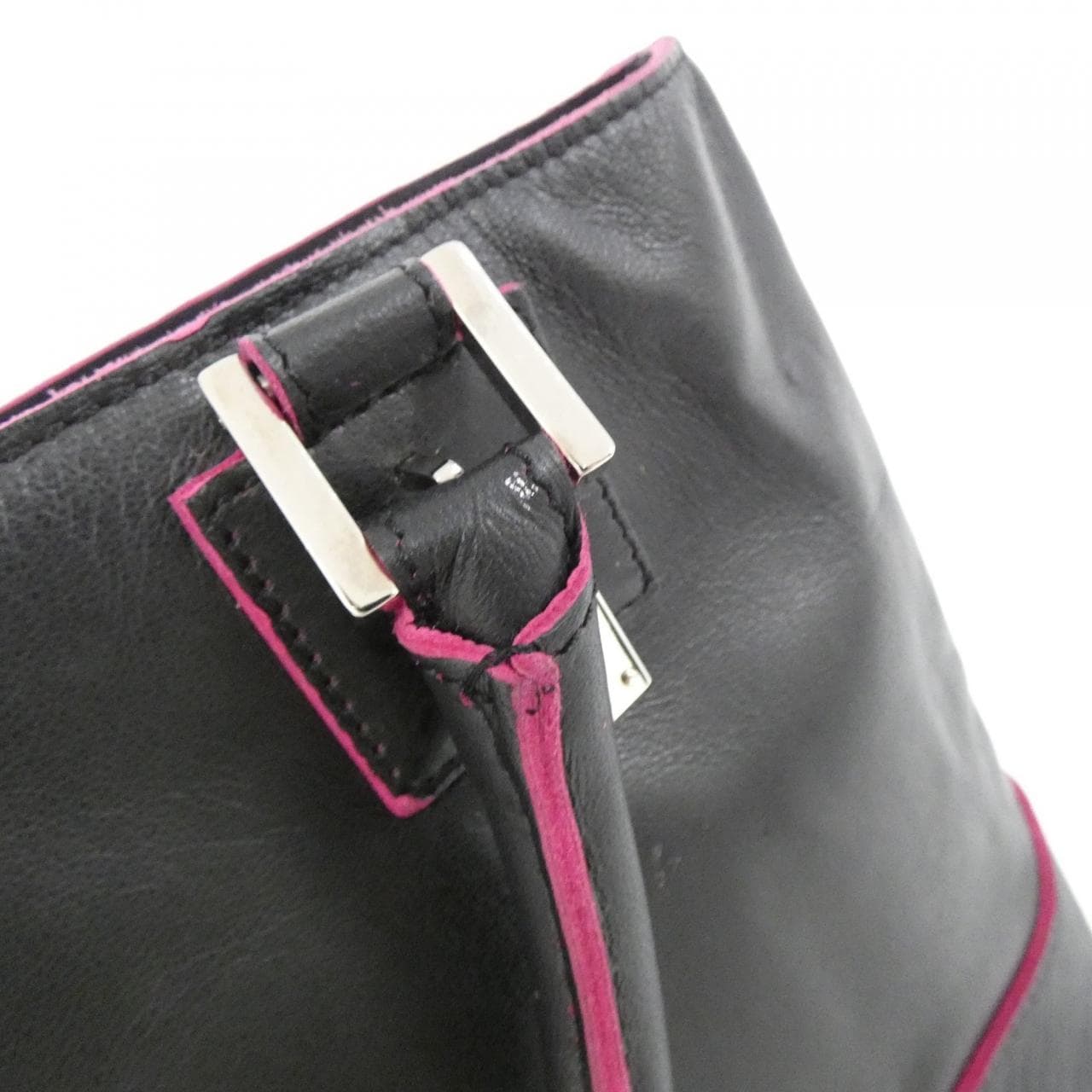 LOEWE Amazona Bag Leather Black Leather Rank A - Thumbnail 8