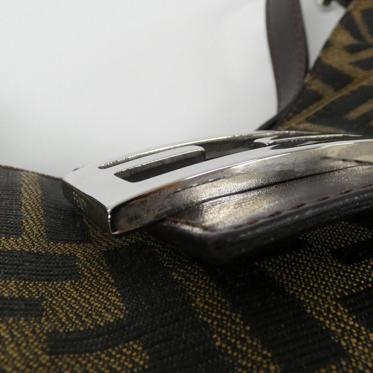 FENDI 26569 Shoulder Bag Canvas 黑色 帆布 中古品A - 縮圖 4