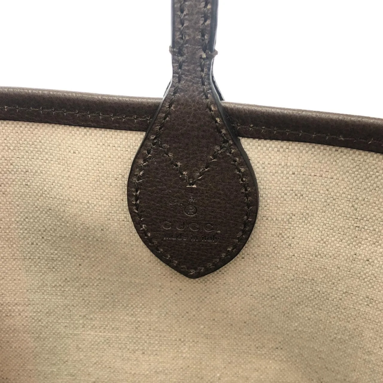 GUCCI 726762 2AAAY Handbag Canvas 米色 帆布 中古品A - 縮圖 8