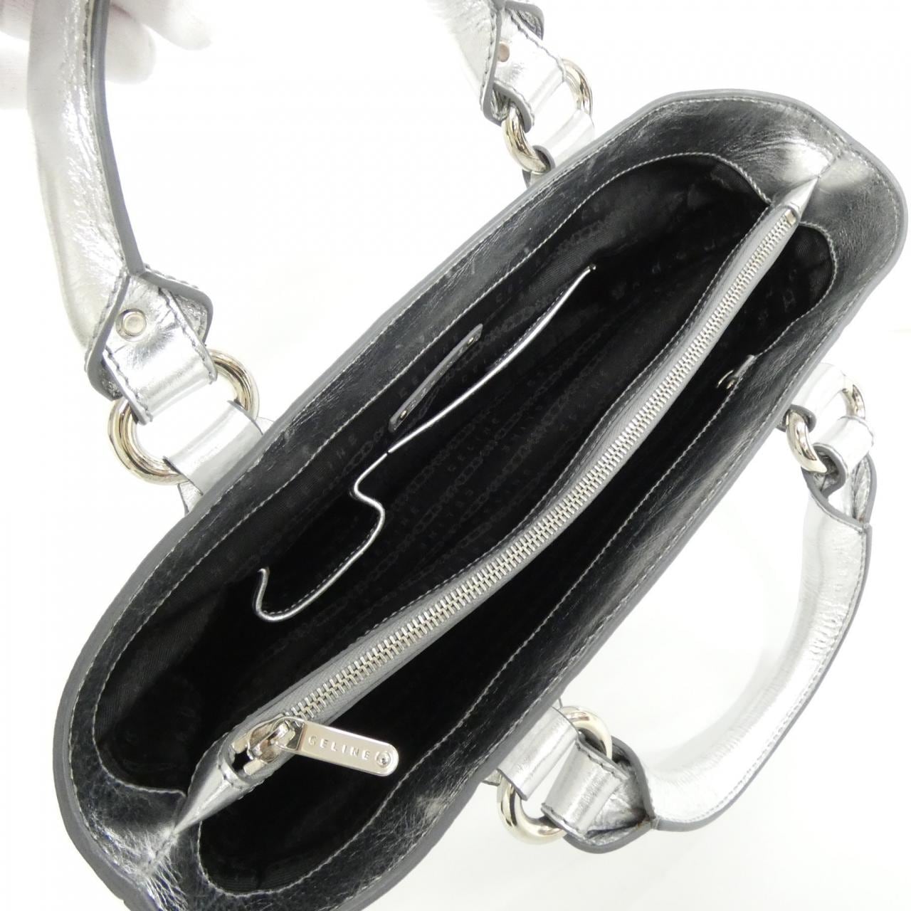 CELINE Bag Leather Silver Leather - Thumbnail 8