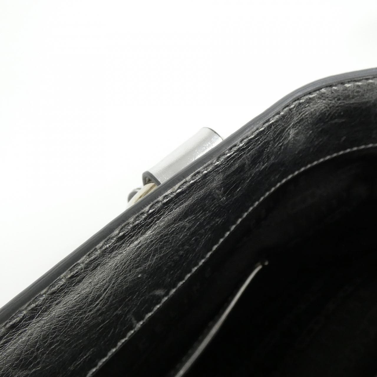 CELINE Bag Leather Silver Leather - Thumbnail 9