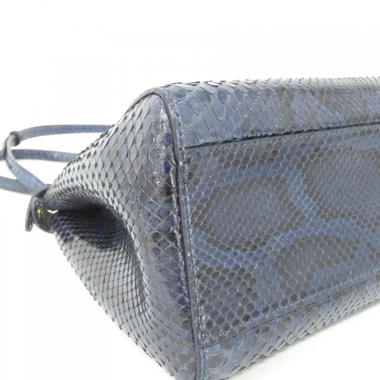 FENDI Peekaboo 8BN244 U95 Handbag Python Blue Python - Thumbnail 2