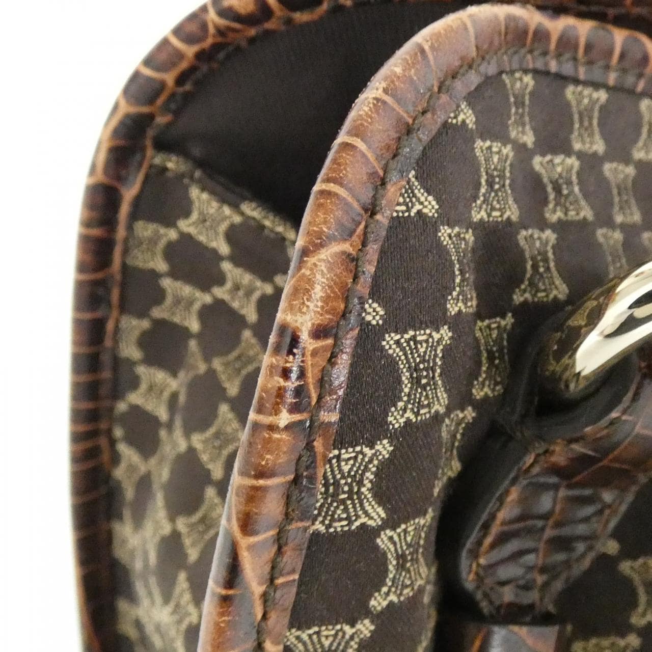 CELINE 160662BLN Shoulder Bag Canvas Black Canvas - Thumbnail 5