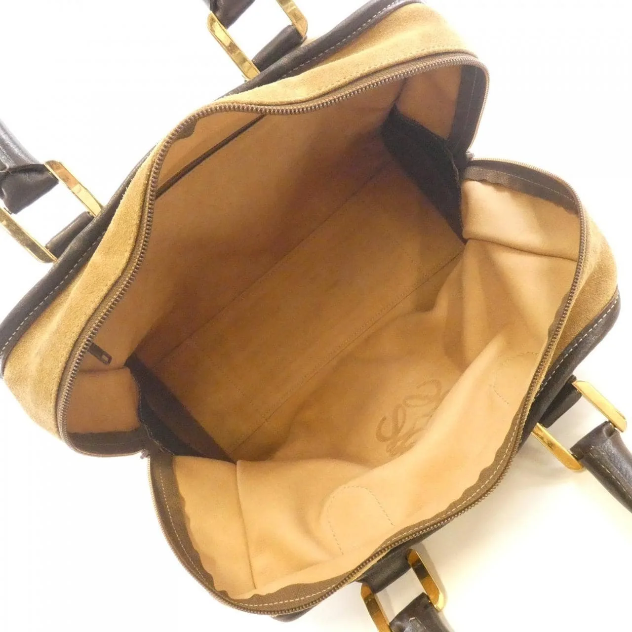 LOEWE Amazona Handbag 米色 中古品B - 縮圖 9