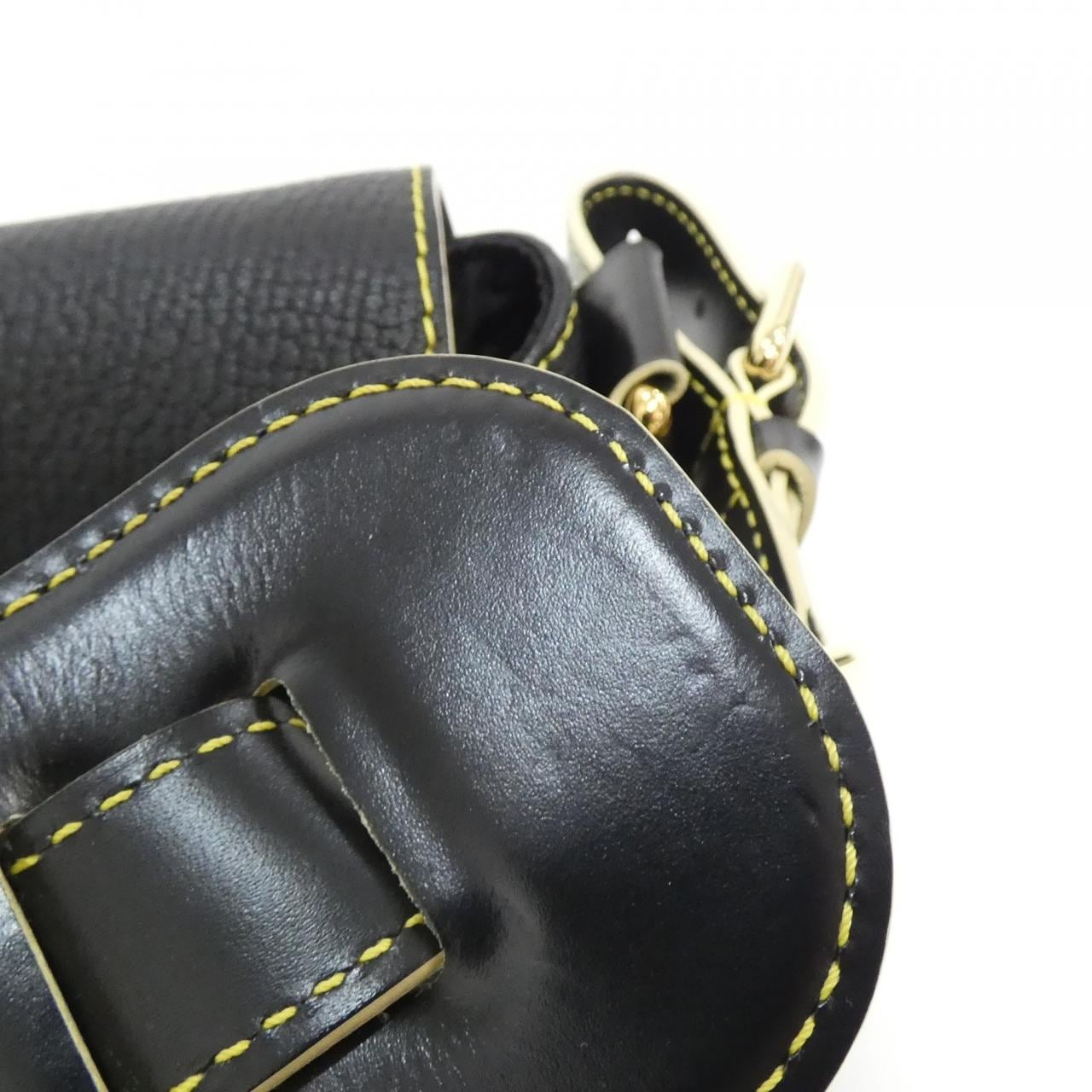 LOUIS VUITTON M91784 Shoulder Bag Leather 黑色 皮革 - 縮圖 6