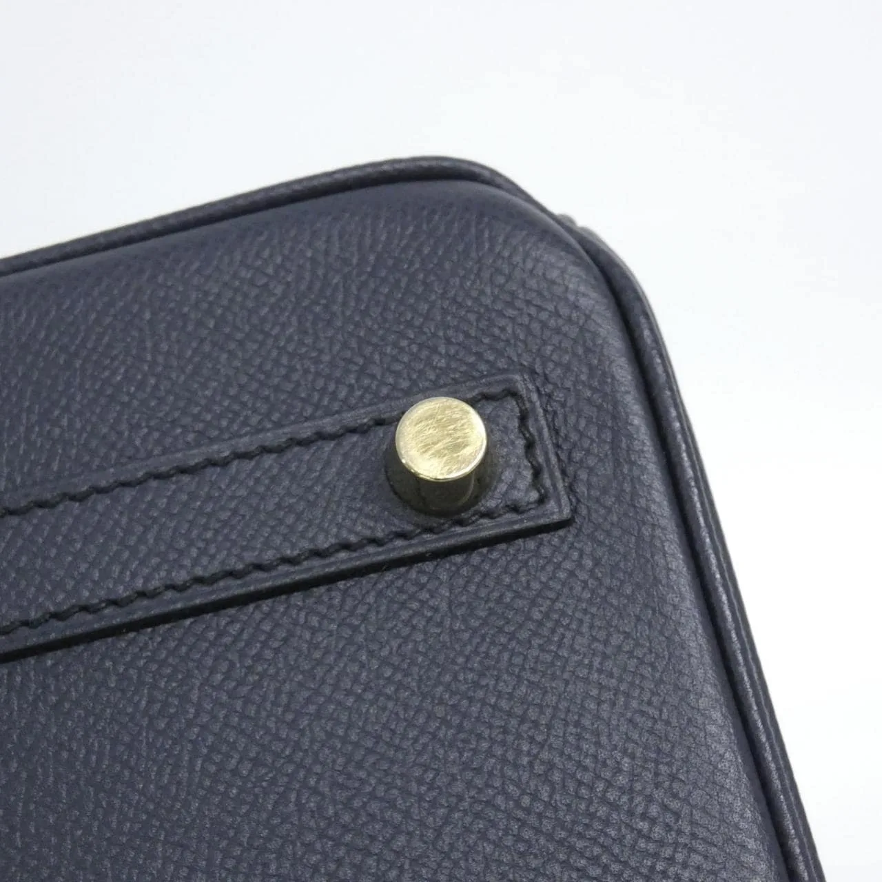 HERMES 041701CC Handbag Epsom Blue Epsom Leather - Thumbnail 4