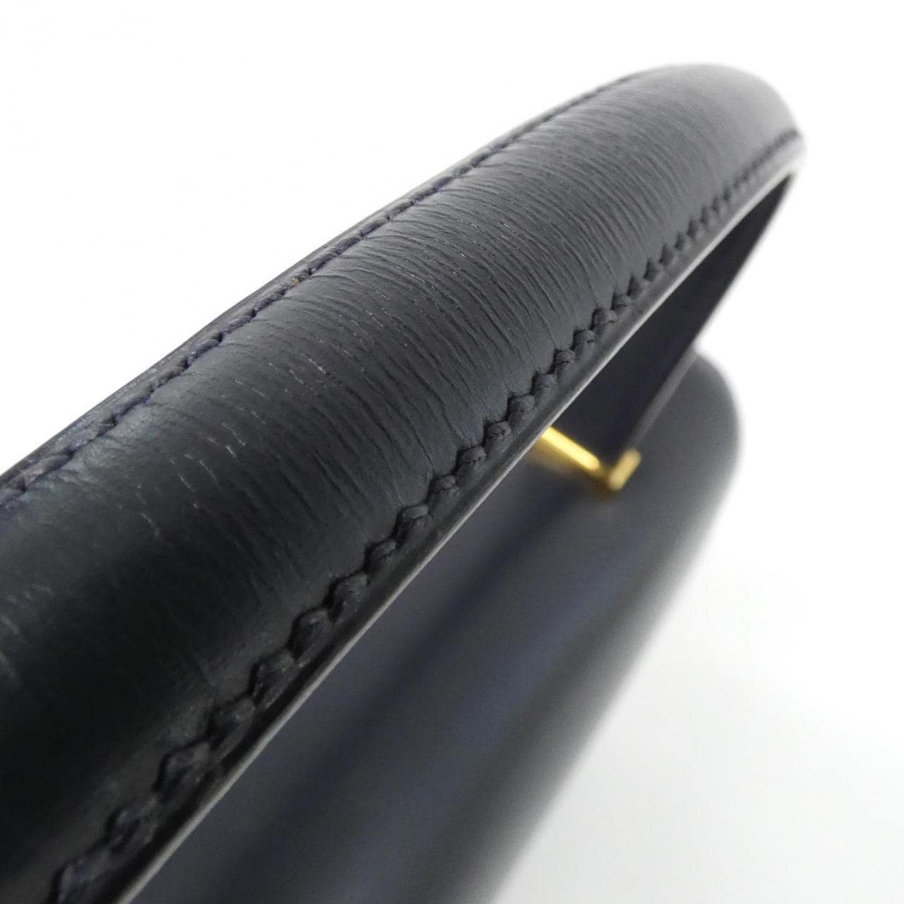 HERMES HERMÈS Bag Box Calf Blue Box Calf Leather - Thumbnail 5