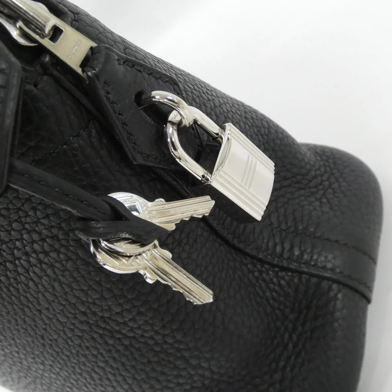 HERMES Bolide 073419CK Handbag Clemence Black Clemence Leather Rank A - Thumbnail 4