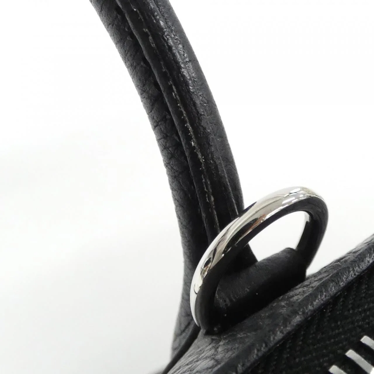 HERMES Bolide 073419CK Handbag Clemence Black Clemence Leather Rank A - Thumbnail 5