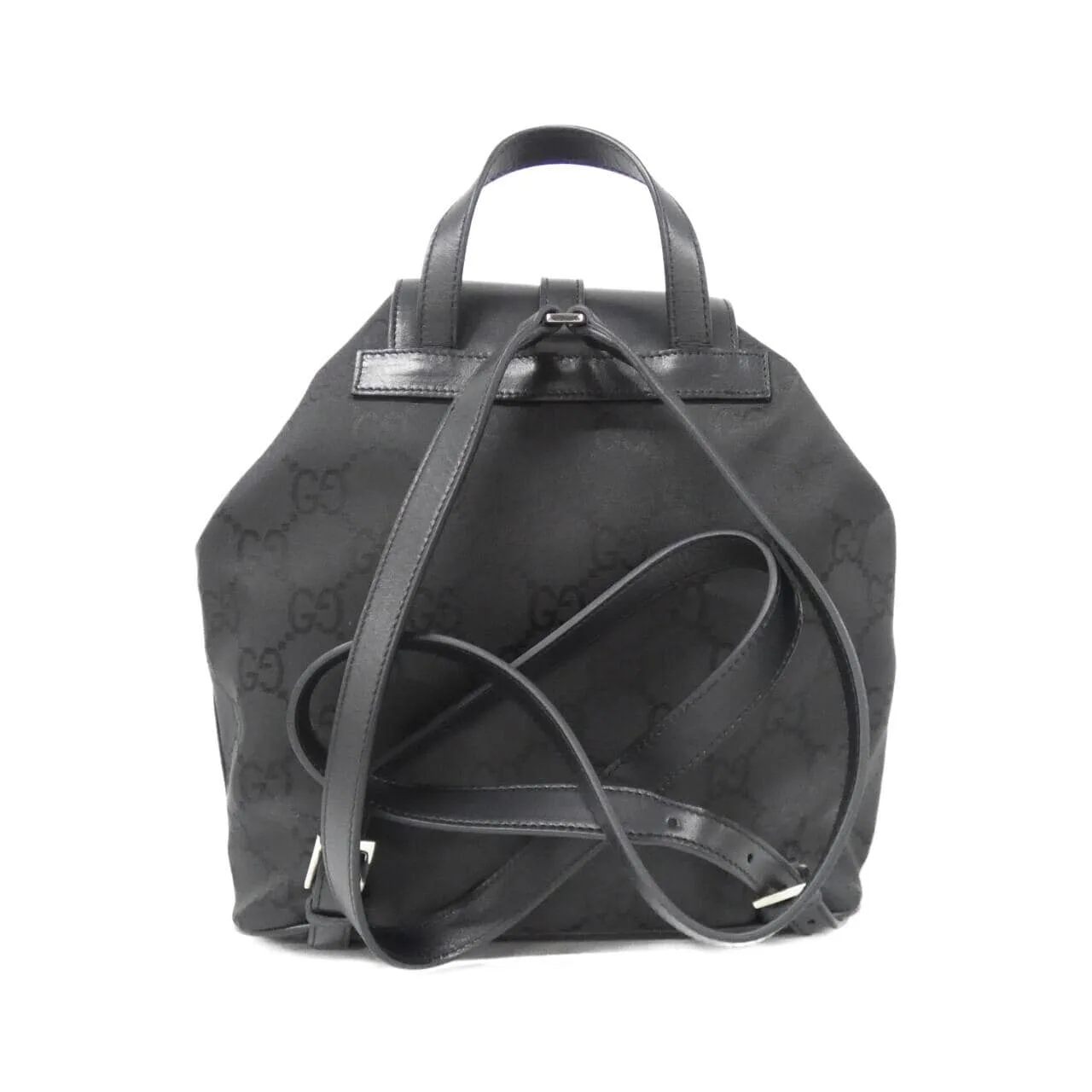 GUCCI 003 0245 Backpack Nylon 黑色 尼龍 中古品A - 縮圖 2