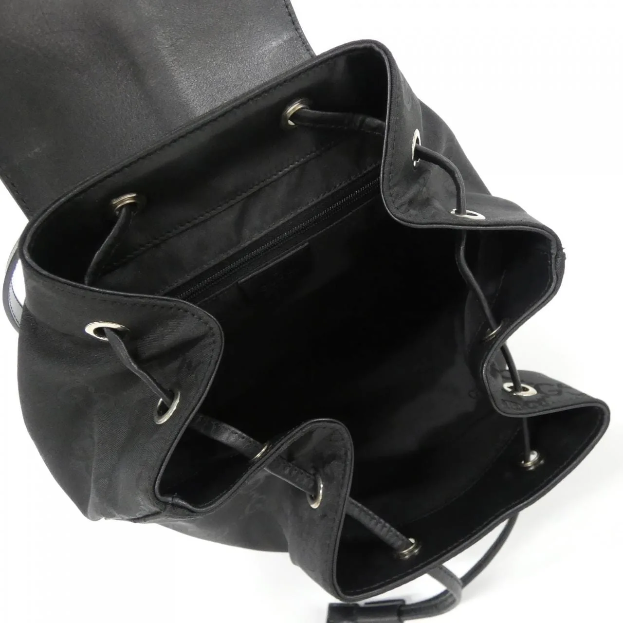 GUCCI 003 0245 Backpack Nylon 黑色 尼龍 中古品A - 縮圖 7