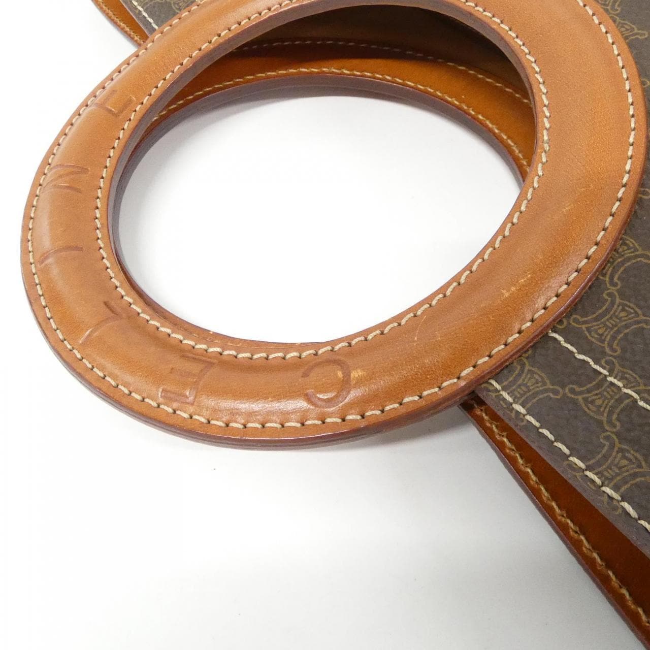 CELINE Bag Canvas 棕色 帆布 中古品A - 縮圖 7