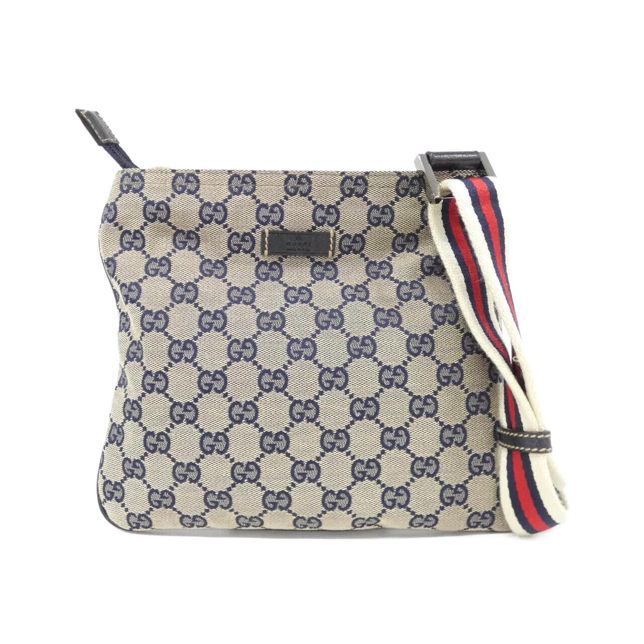 GUCCI 146309 F4F0R Shoulder Bag Canvas Silver