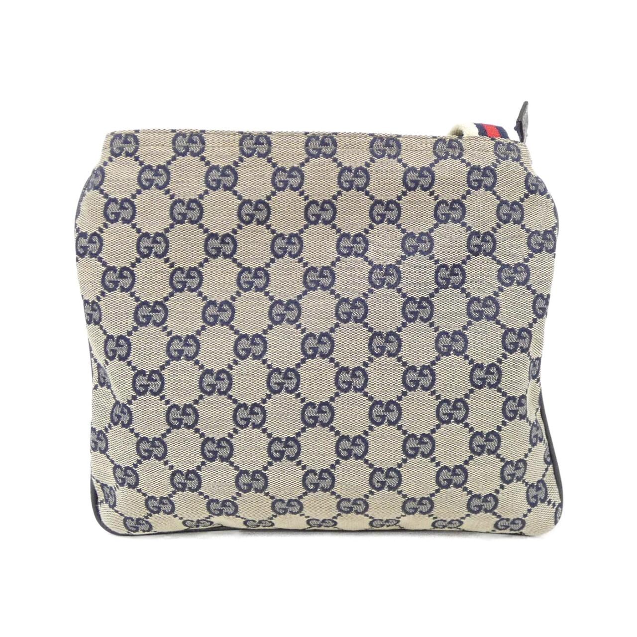 GUCCI 146309 F4F0R Shoulder Bag Canvas Silver Canvas Rank A - Thumbnail 2