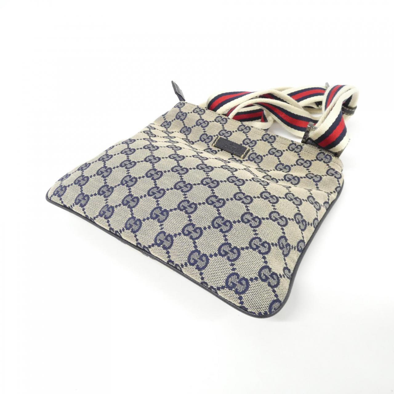 GUCCI 146309 F4F0R Shoulder Bag Canvas Silver Canvas Rank A - Thumbnail 3