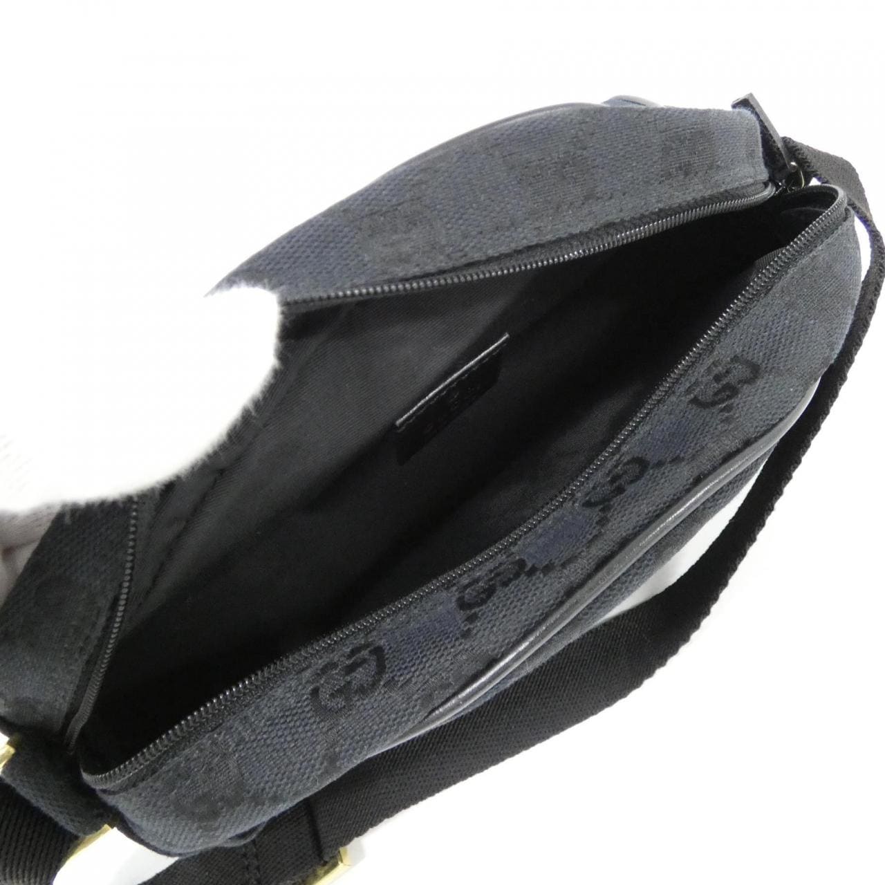 GUCCI 90781 Bag Canvas 黑色 帆布 中古品A - 縮圖 7