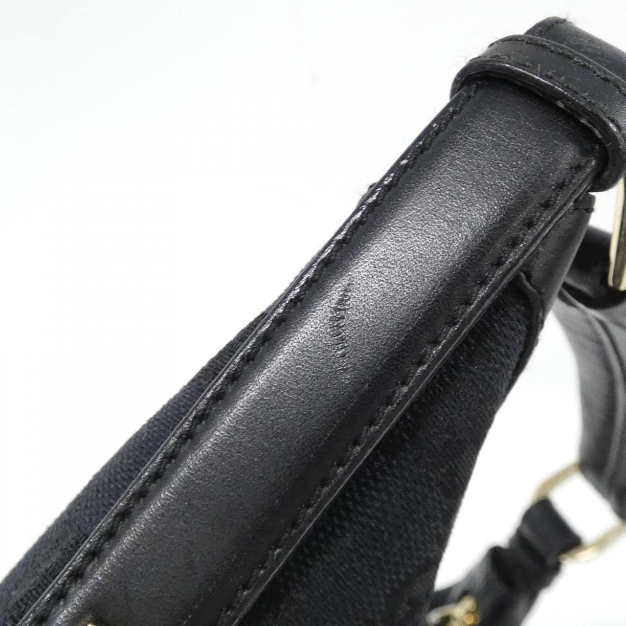 GUCCI 001 4288 Shoulder Bag Canvas Black Canvas Rank A - Thumbnail 5