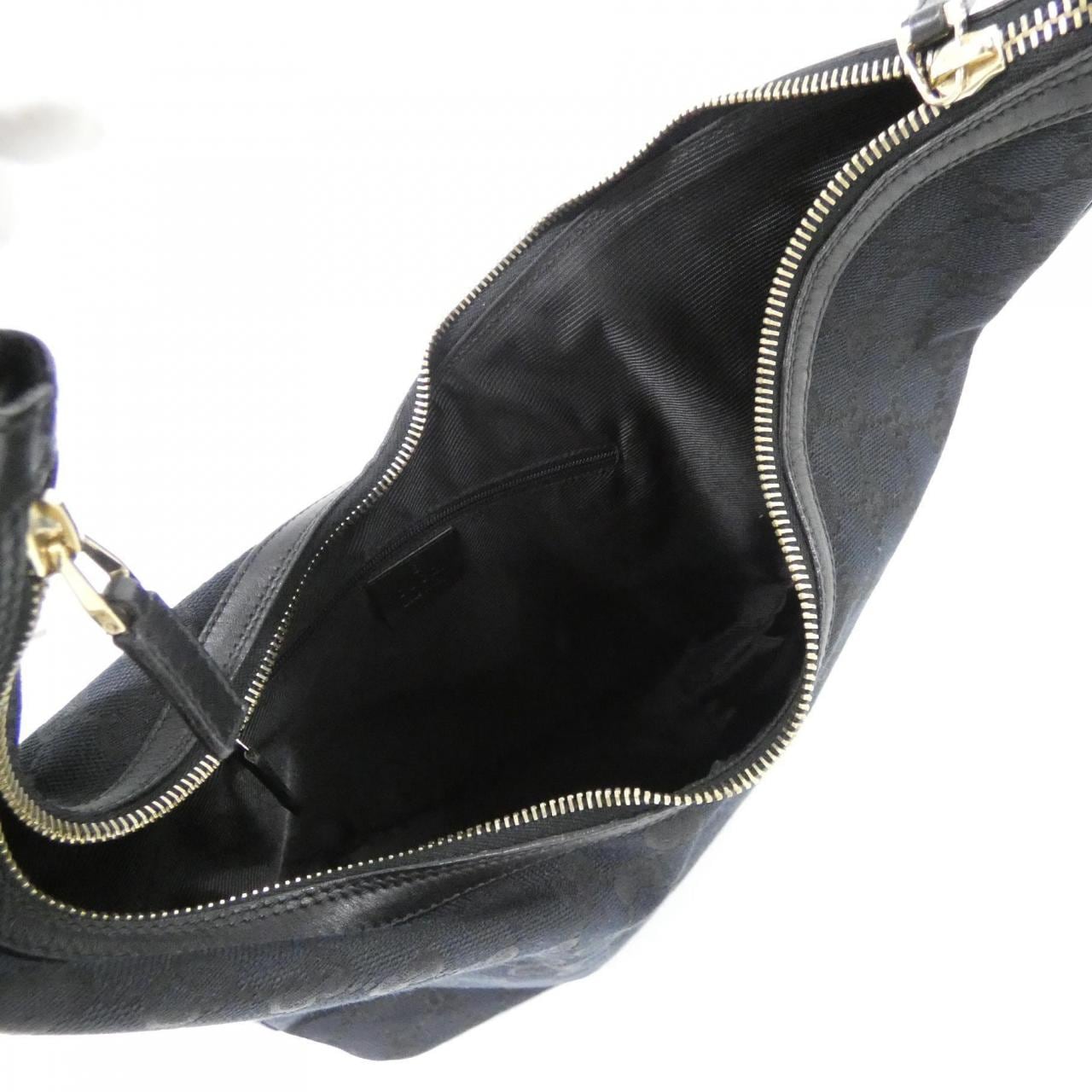 GUCCI 001 4288 Shoulder Bag Canvas Black Canvas Rank A - Thumbnail 7