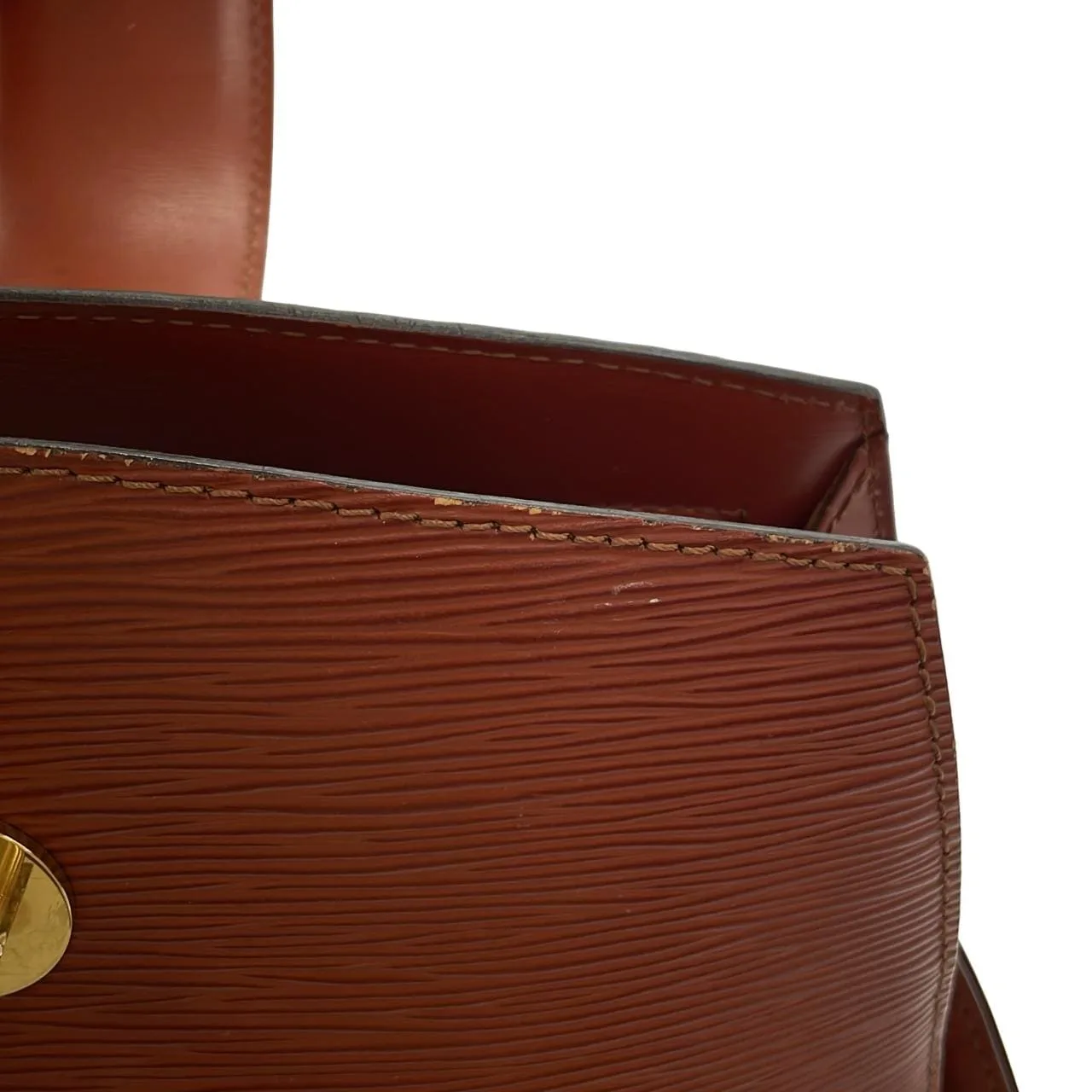 LOUIS VUITTON M52253 Shoulder Epi 棕色 Epi 中古品B - 縮圖 6