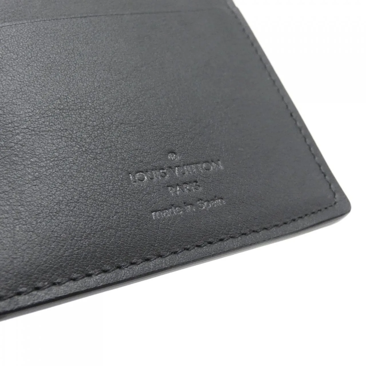 LOUIS VUITTON M62900 Wallet Monogram 黑色 Monogram 中古品A - 縮圖 4