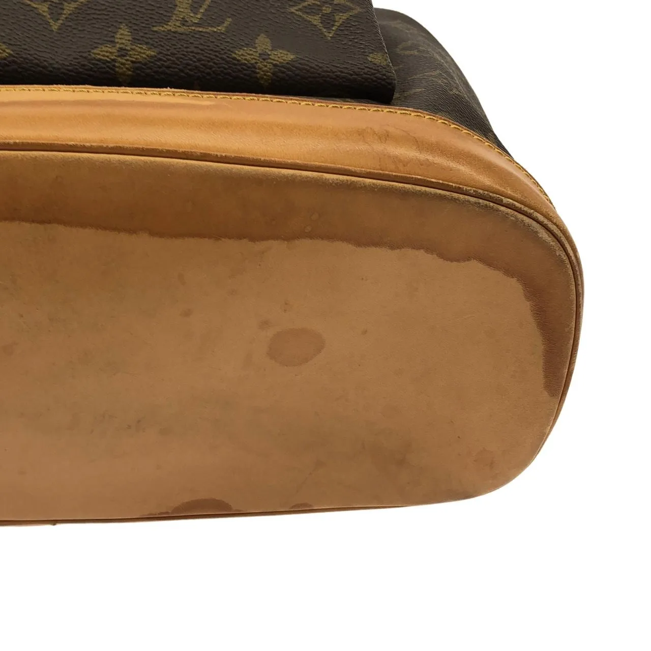 LOUIS VUITTON Montsouris M51135 Backpack Monogram 黑色 Monogram 中古品B - 縮圖 3