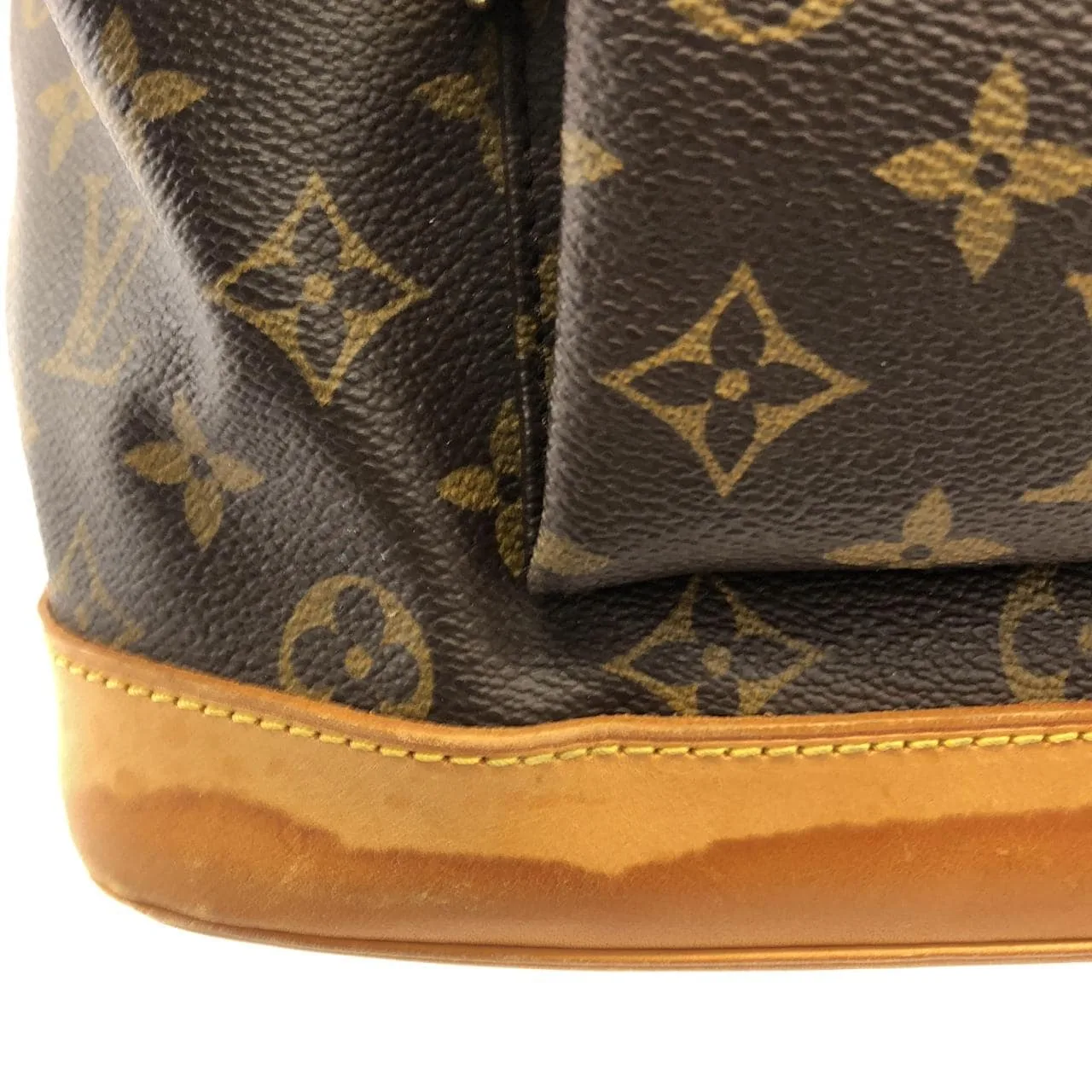 LOUIS VUITTON Montsouris M51135 Backpack Monogram 黑色 Monogram 中古品B - 縮圖 4