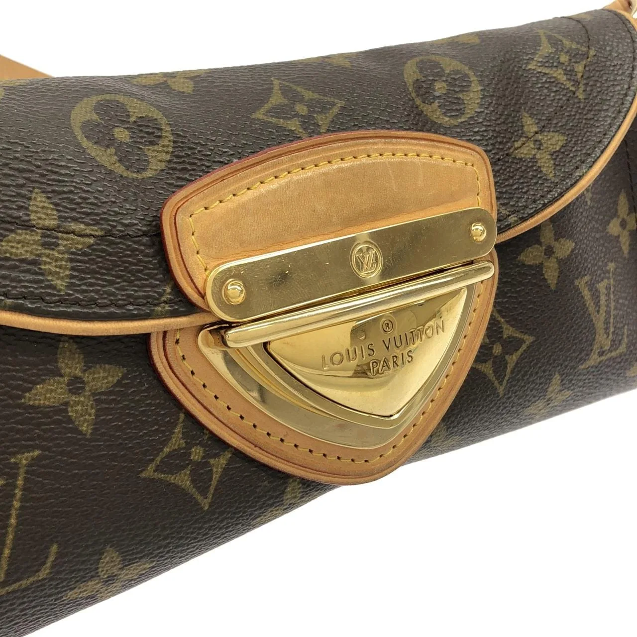LOUIS VUITTON Pochette M40122 Shoulder Monogram 黑色 Monogram 中古品A - 縮圖 4