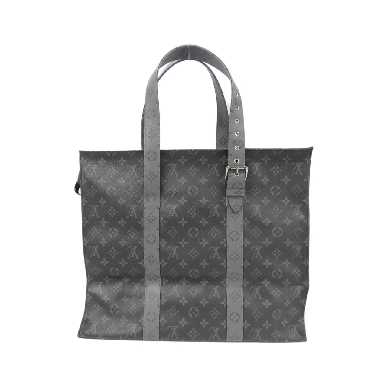 LOUIS VUITTON Eclipse M45379 Handbag Monogram 黑色 Monogram 中古品A - 縮圖 2