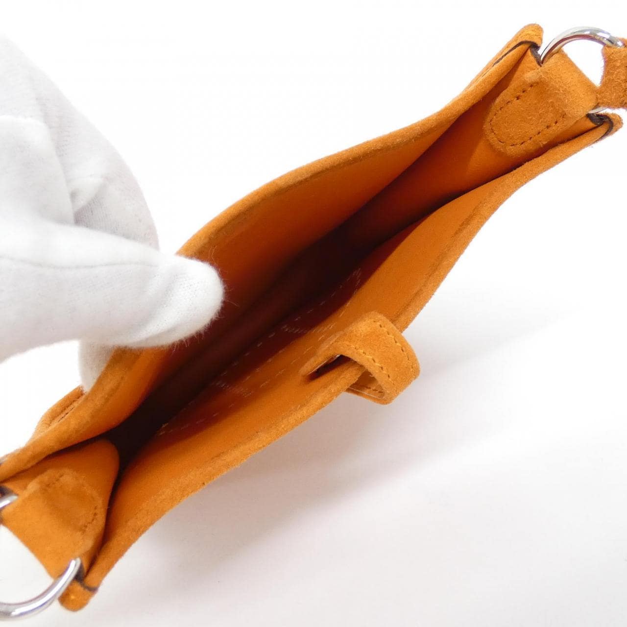 HERMES HERMÈS Evelyne 041032CK Shoulder Bag 橙色 中古品A - 縮圖 6