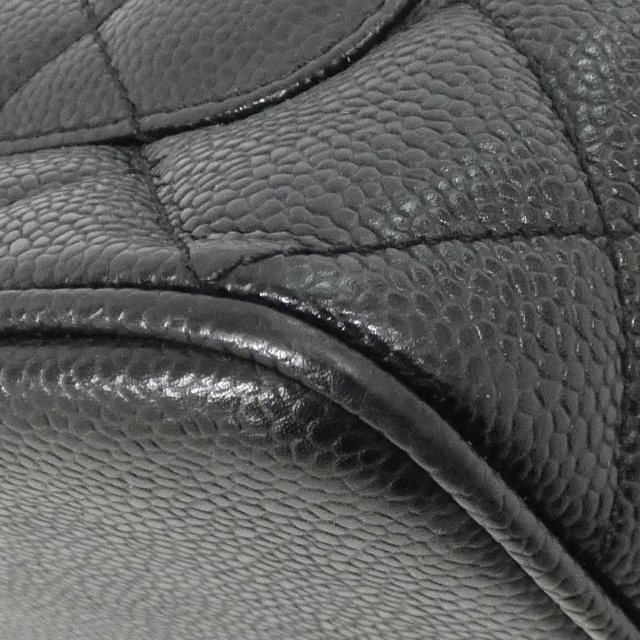 CHANEL Matelasse 1804 Handbag Grained Calfskin Black Grained Calfskin - Thumbnail 3