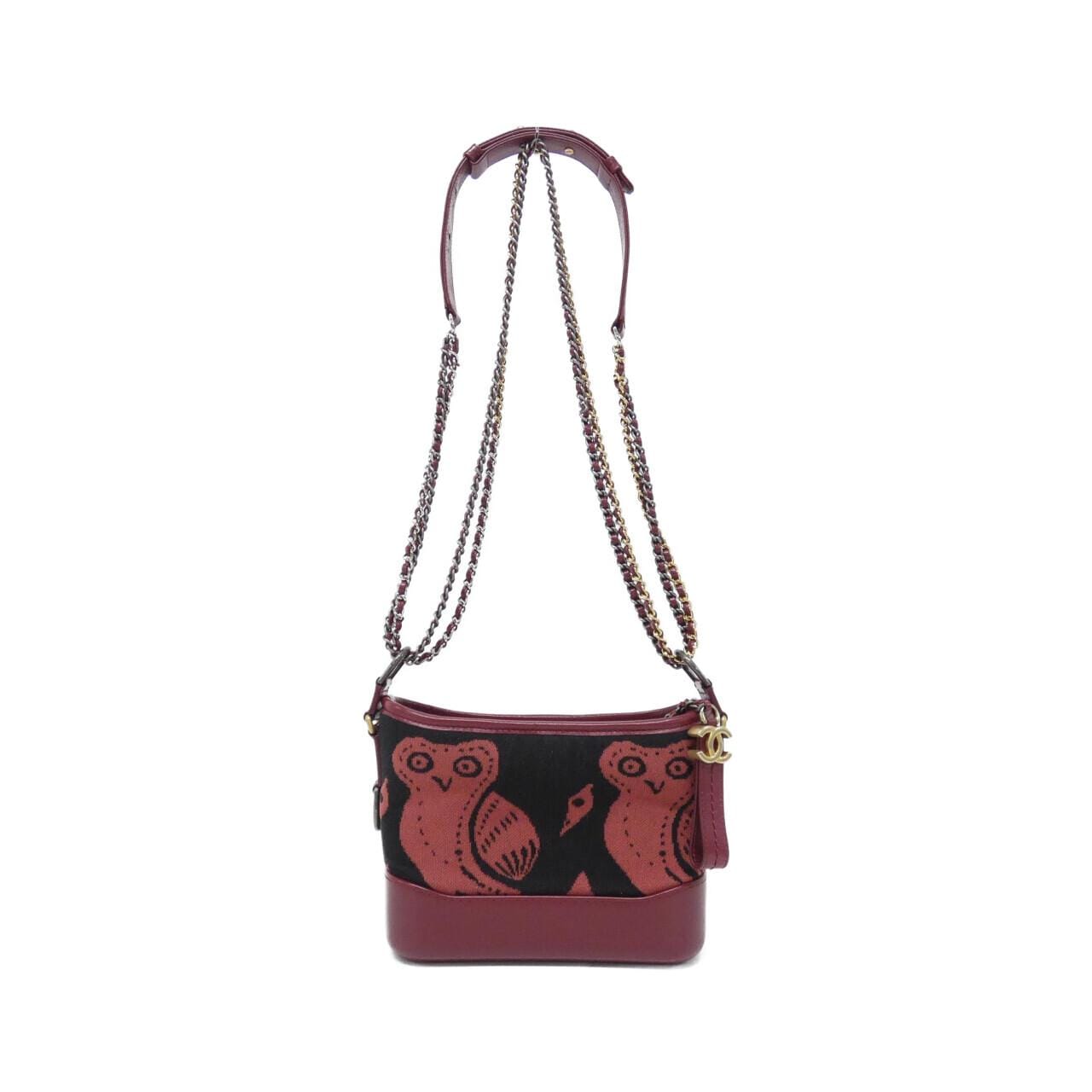 CHANEL Gabrielle 91810 Shoulder Bag Canvas Black