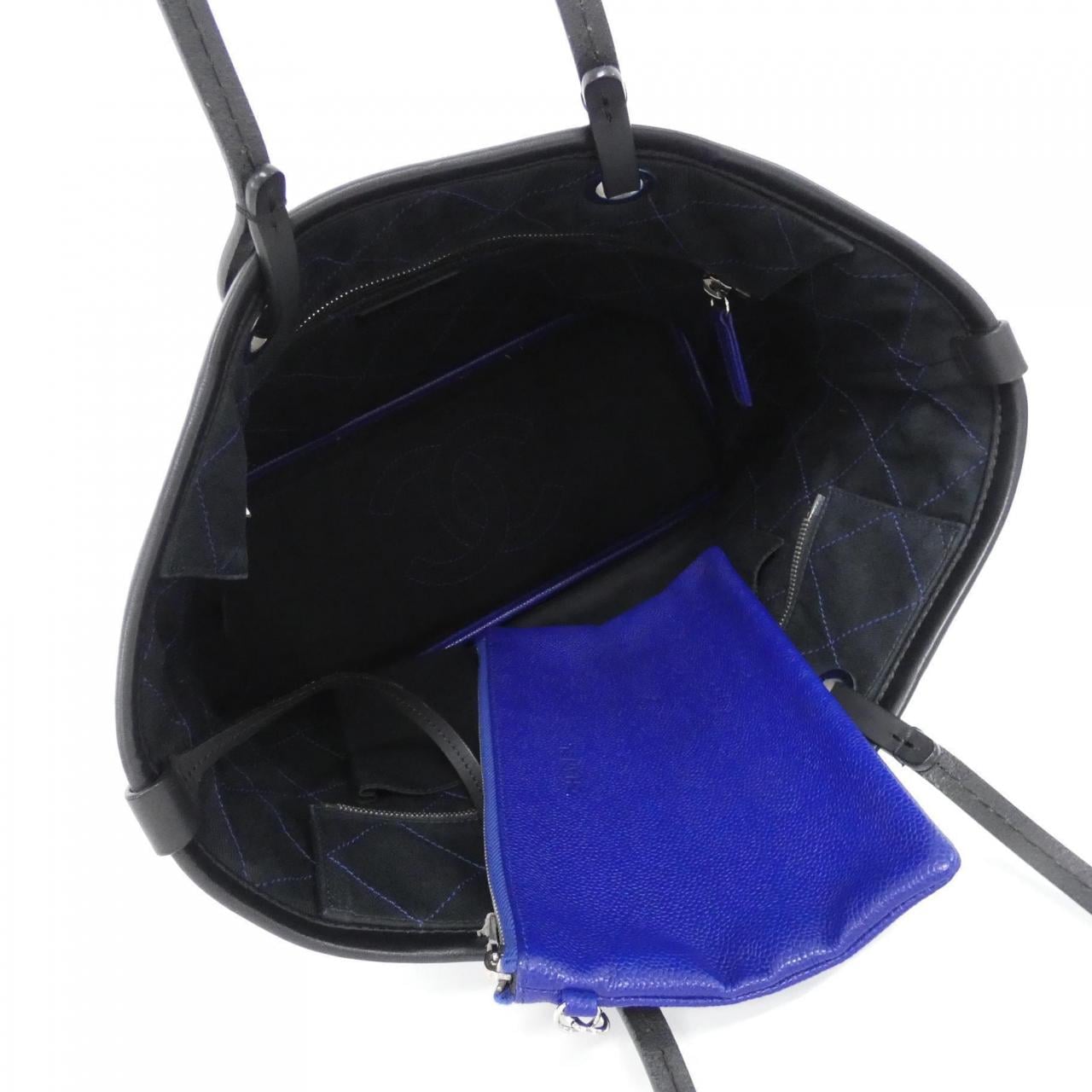 CHANEL 92211 Bag Grained Calfskin Black Grained Calfskin - Thumbnail 6