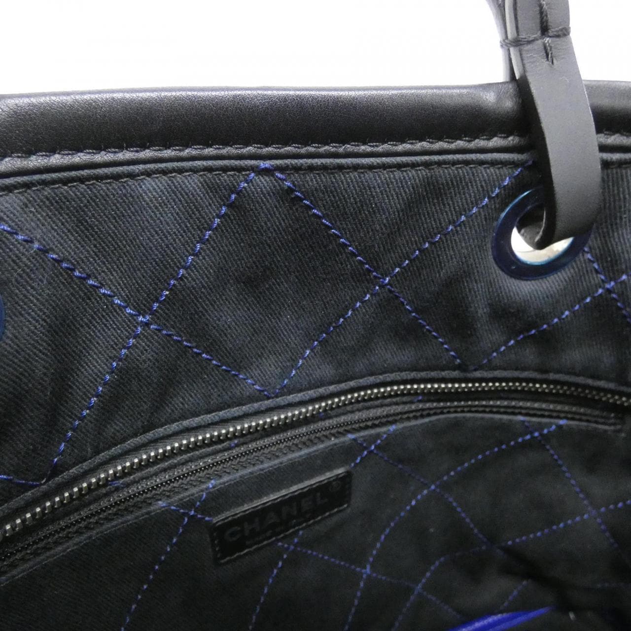 CHANEL 92211 Bag Grained Calfskin Black Grained Calfskin - Thumbnail 7