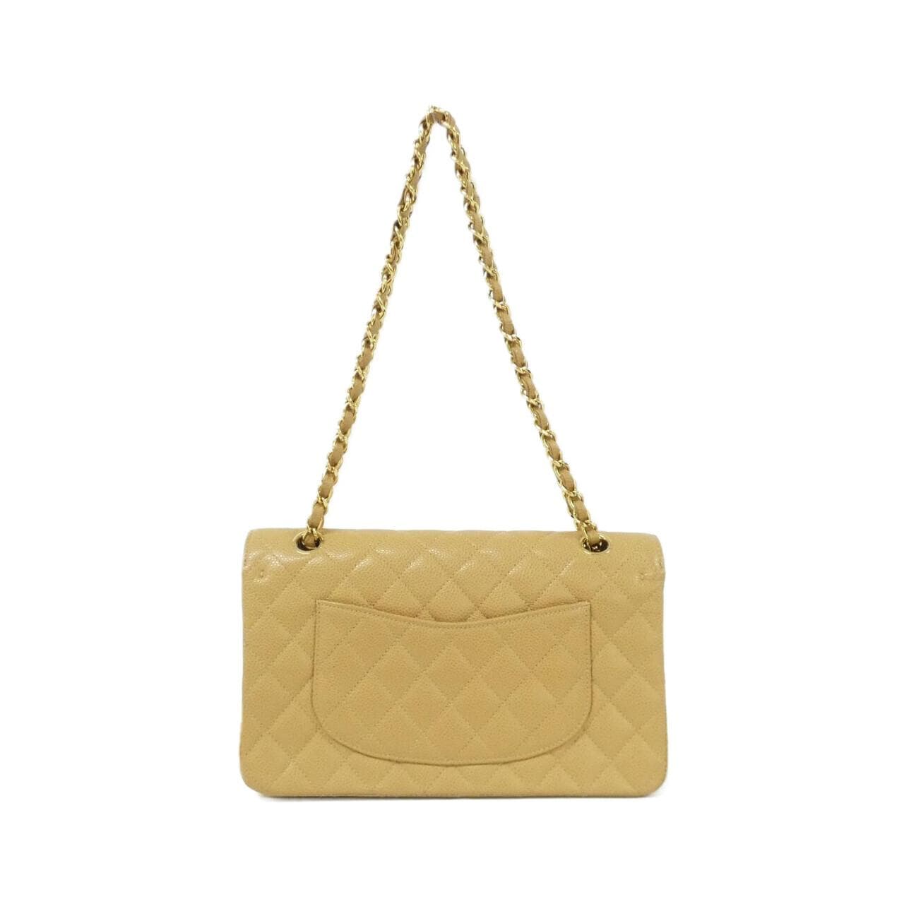 CHANEL Matelasse 1112 Shoulder Grained Calfskin Beige Grained Calfskin Rank A - Thumbnail 2