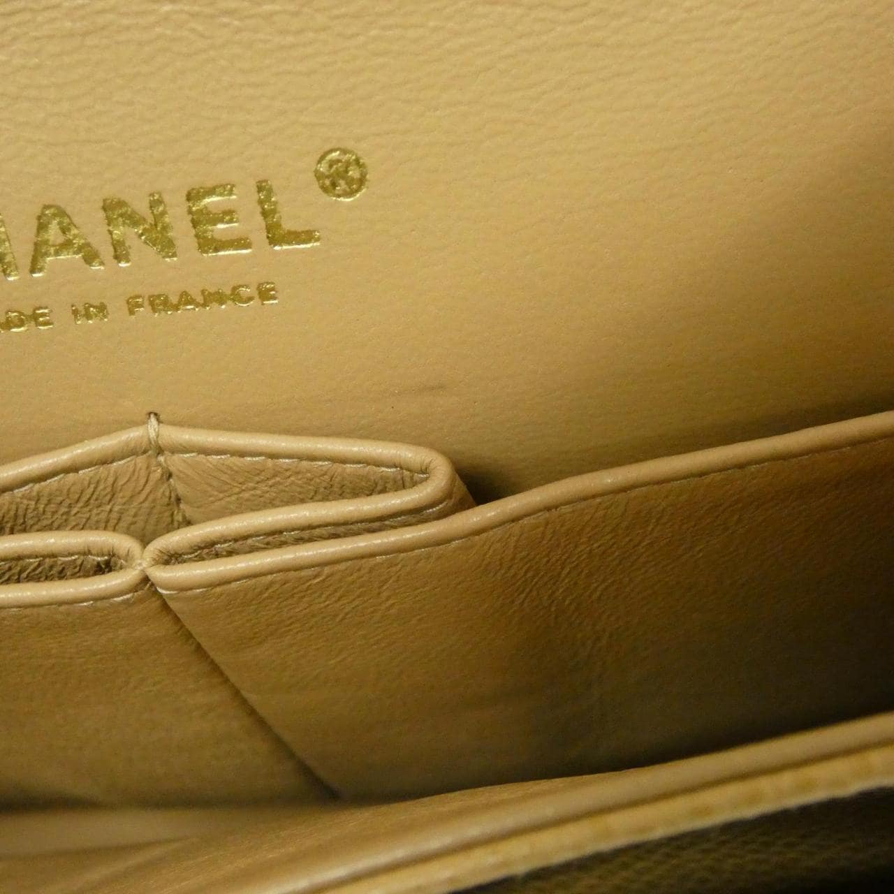 CHANEL Matelasse 1112 Shoulder Grained Calfskin Beige Grained Calfskin Rank A - Thumbnail 10