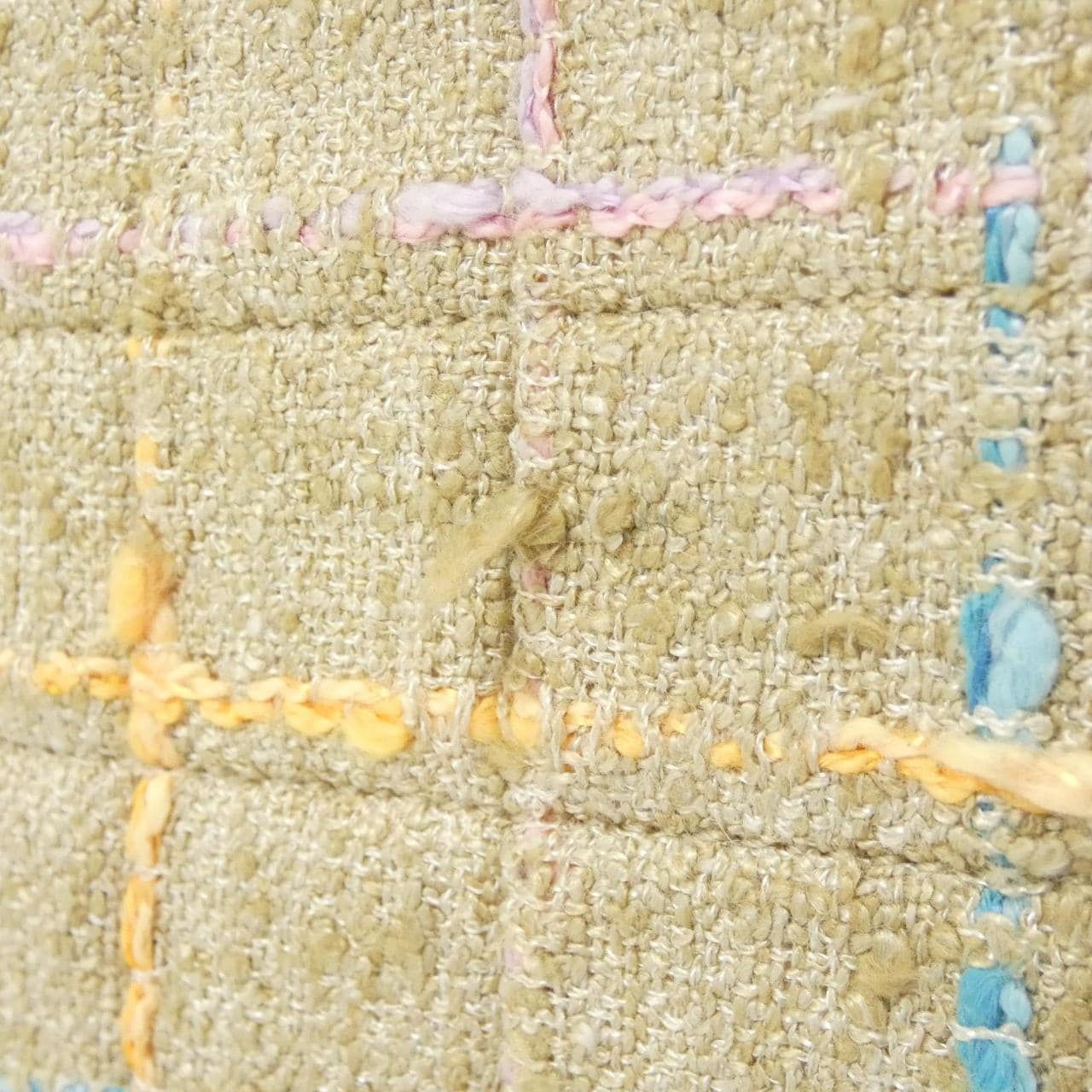 CHANEL Shoulder Tweed Beige Tweed Rank B - Thumbnail 5